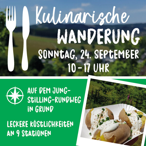 Plakat Kulinarische Wanderung