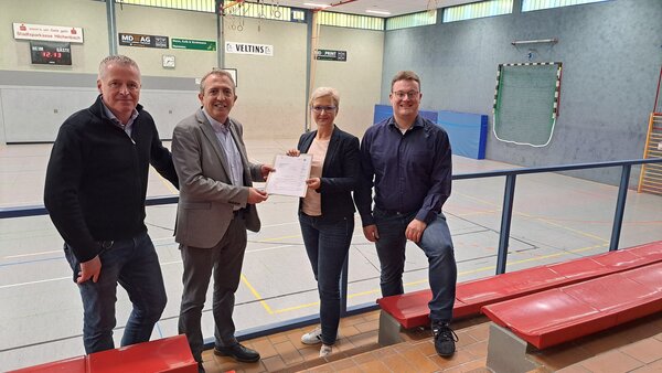 Förderzusage Ballsporthalle Hilchenbach Moderne Sportstätten