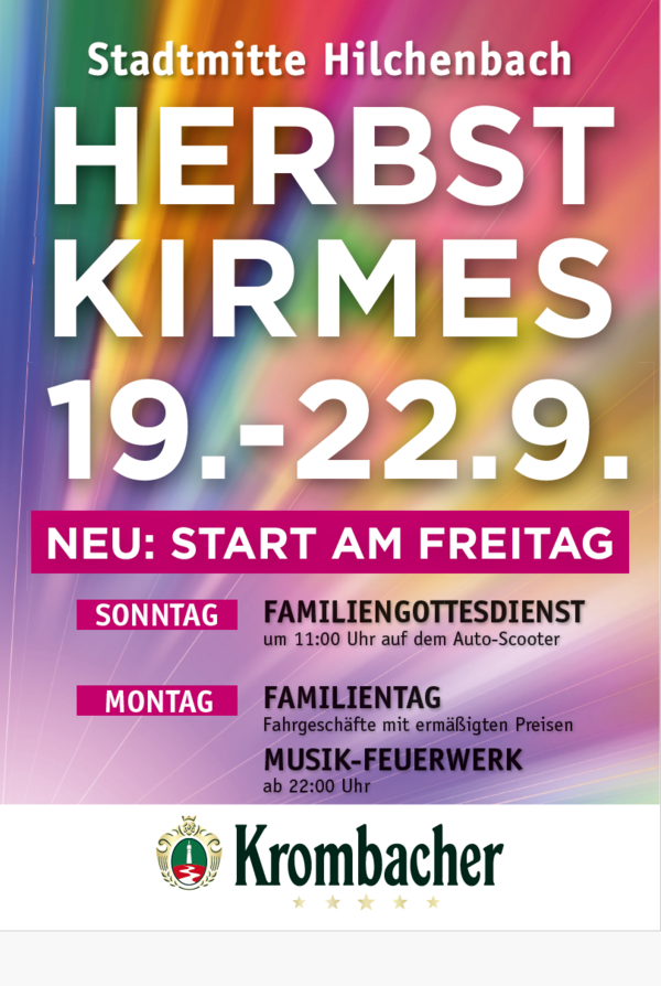 Bild vergr&ouml;&szlig;ern: Herbstkirmes Plakat 2025