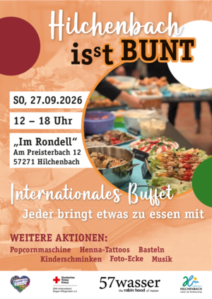 Bild vergr&ouml;&szlig;ern: Hilchenbach isst bunt - Plakat