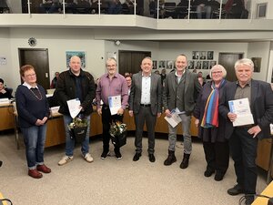 Bild vergr&ouml;&szlig;ern: Ausgeschiedene Stadtverordnete zur WP 12