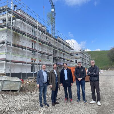 Pressefoto Richtfest Breitenbacher Stra�e