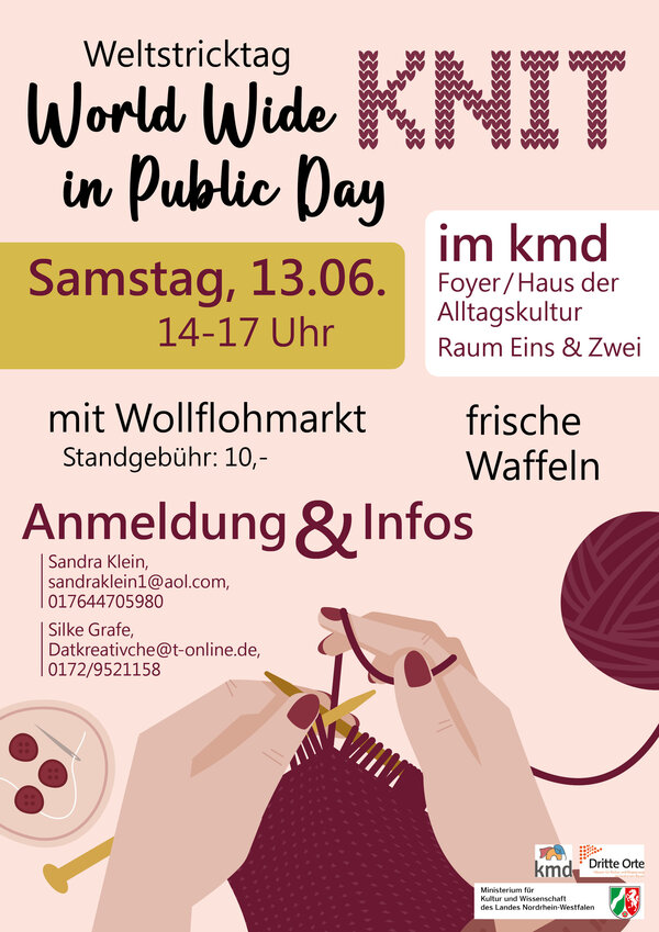 Bild vergr&ouml;&szlig;ern: Plakat World wide knitting day
