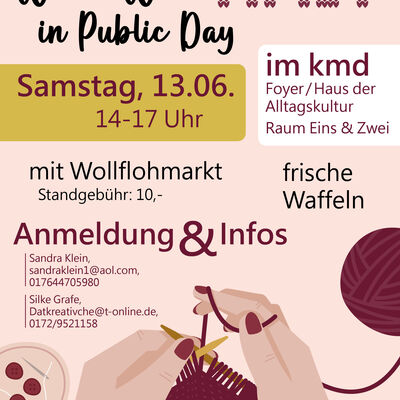 Plakat World wide knitting day