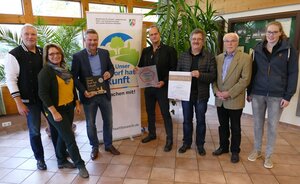 Bild vergr&ouml;&szlig;ern: Landeswettbewerb-Preisverleihung: Gruppen der Müsener Delegation