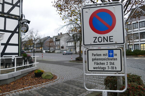 Beschilderung Marktplatz