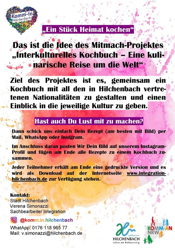 Bild vergr&ouml;&szlig;ern: Interkulturelles Kochbuch Hilchenbach