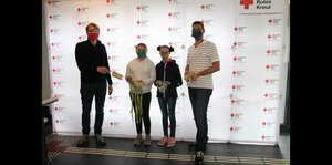 Bild vergr&ouml;&szlig;ern: Masken nähen Bildungsinsel DRK