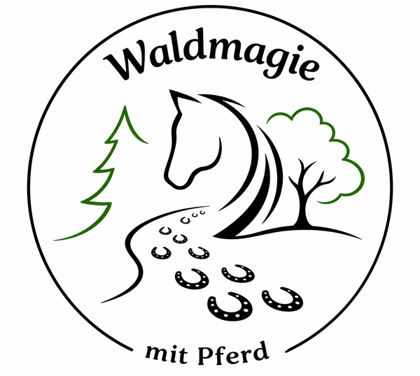 Bild vergr&ouml;&szlig;ern: Logo_Waldmagie mit Pferd
