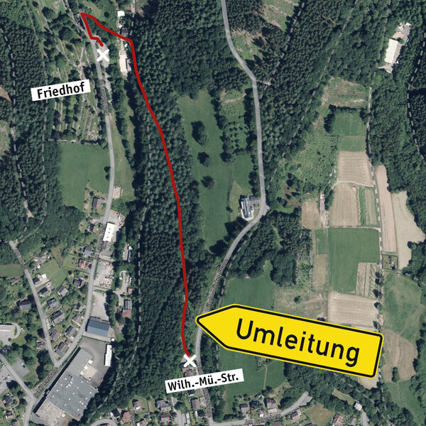 Umleitung Friedhof Hilchenbach