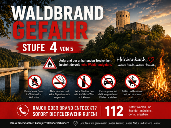 Warnung zur Waldbrandgefahr