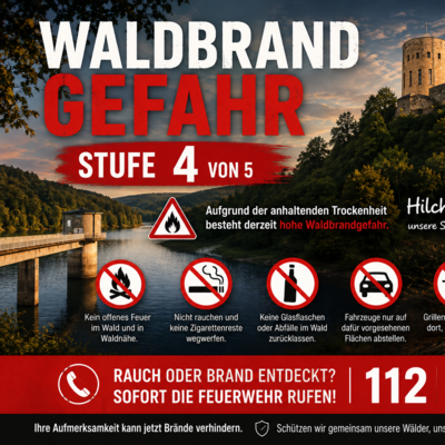 Warnung zur Waldbrandgefahr