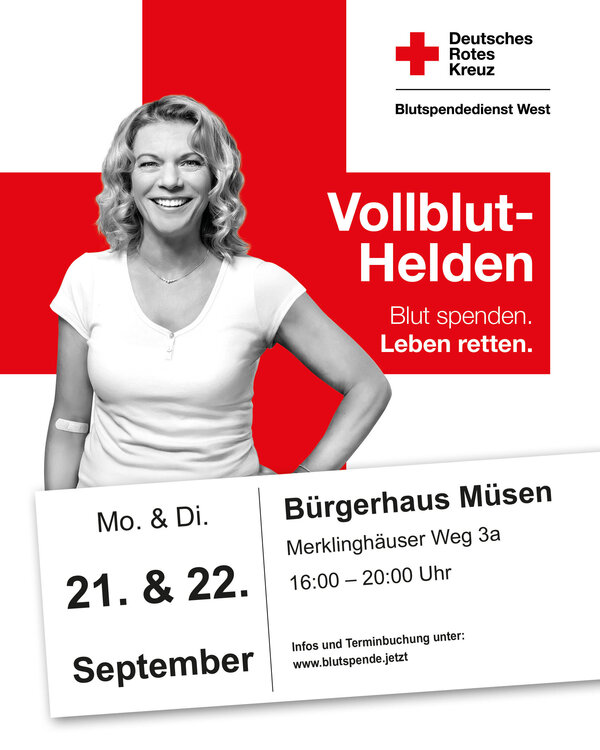 Bild vergr&ouml;&szlig;ern: Blutspende im Bürgerhaus Müsen