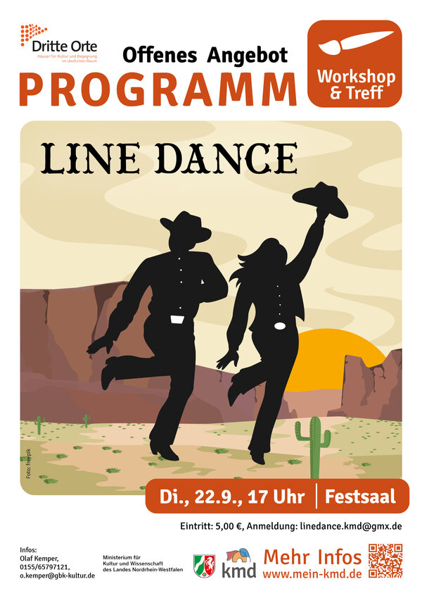 Bild vergr&ouml;&szlig;ern: Plakat Line Dance
