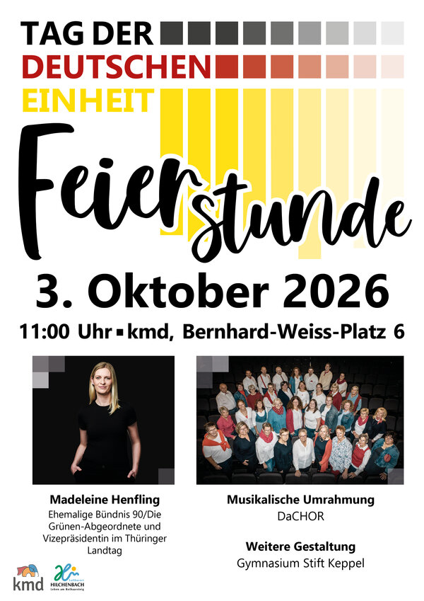 Bild vergr&ouml;&szlig;ern: Plakat Feierstunde "Tag der deutschen Einheit"