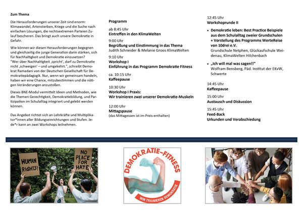 Bild vergr&ouml;&szlig;ern: Flyer Demokratiebildung